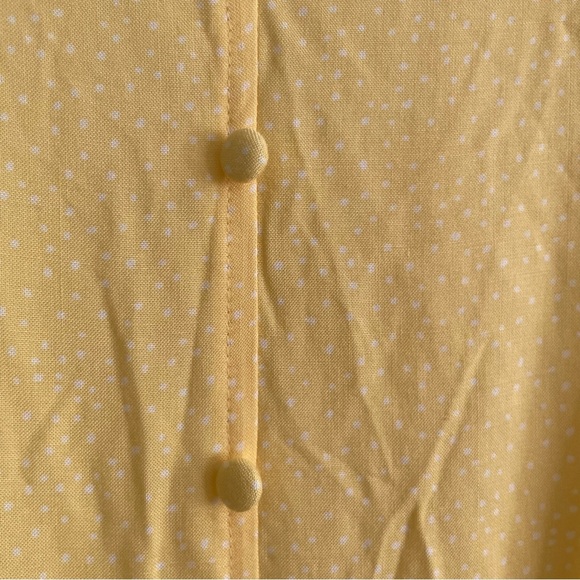 Nine West woman’s Yellow polkadot Sleeveless Sun Dress size XXL midi tiered chic - Picture 9 of 10